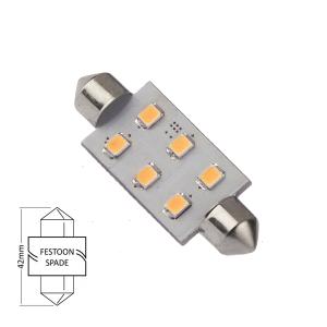 LED Spollampa 42mm 1.1W varmvit - 1