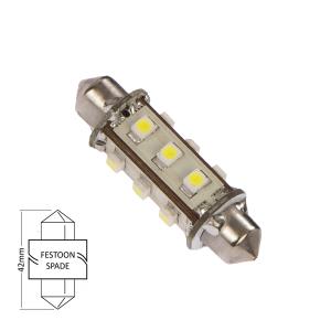 LED Spollampa 42mm 1.0W varmvit - 1
