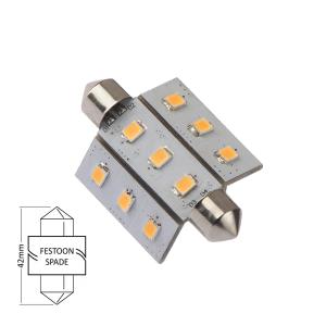 LED Spollampa 42mm 1.6W varmvit - 1