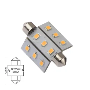 LED Spollampa 42mm 1.6W varmvit - 1