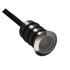 LED Stämningsbelysning Mini rostfritt 12V IP67 ø20mm varmvit - 1