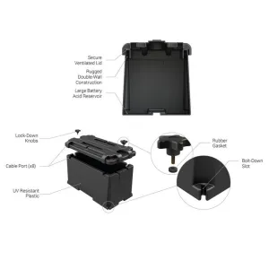 Batteribox 54x24x28cm - 3
