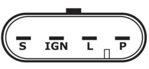 Generator 12V 95A (Regulator Clock 6:00) - 3