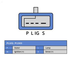 Generator 12V 105A (1-Wire) - 2