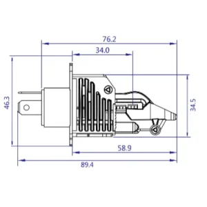 H4 LED WX 5800Lm Hel-halvljus - 7
