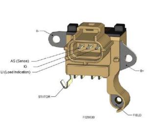 Regulator 12V, eftermarknad Denso - 2