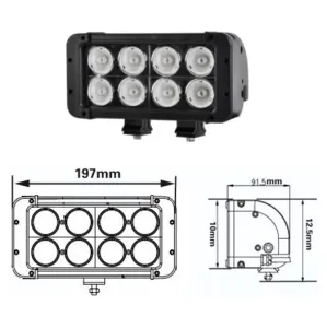 LED Lightbar 8tum Xtreme 80W Flood - 3