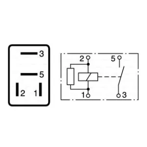 Microrelä 12V/30A med diod - 2