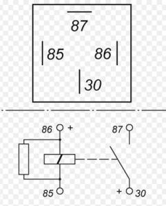 Relä 12V 40A med resistor - 2