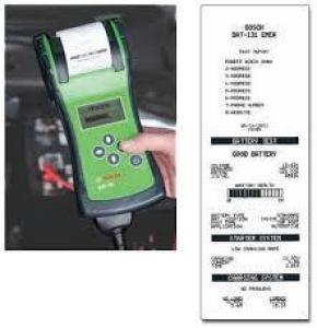 Batteritestare BAT131, 6/12V med skrivare - 4