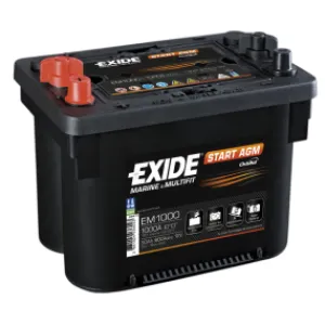 Batteri 50Ah AGM Tudor Exide EM1000 - 1
