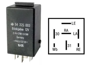 Blinkersrelä 12V - 1