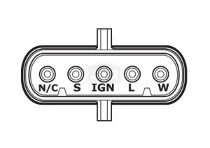 Generator 24V 100A, original Mitsubishi (2-polig) - 3