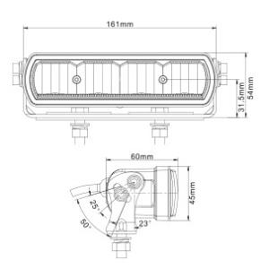 LED Slim Reflector Bars Mini 2x20W R112 - 2