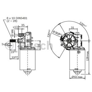 Torkarmotor Bosch 24V - 2