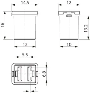 Säkring Low Profile Slow Blow 40A Grön - 1