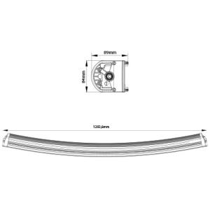 LED Lightbar Curved Genesis 51" 300W Combo R112 - 6
