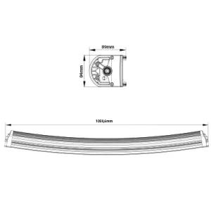 LED Lightbar Curved Genesis 41" 240W Combo R112 - 6