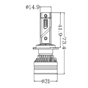 H7 led F3 45W 10000Lm - 2