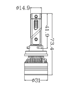 H8-H9-H11 LED F3 10000Lm - 2
