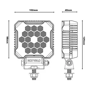 LED Norvalo Honeycomb 4" 36W Flood - 3