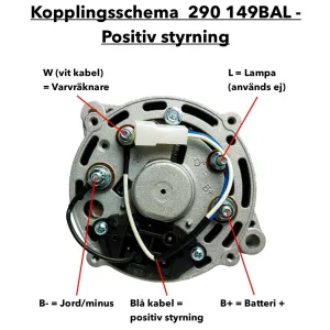 Generator 12V 120A (2-polig) - 7