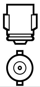 Glödlampa 24V BA7s 3W Wedge - 2