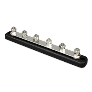 Kopplingsplint Victron Busbar 150A 6x1/4 tum, svart - 1