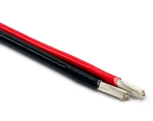 Dubbelledare 2x2.5mm2 (röd/svart) Förtent - 1