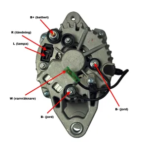Generator 12V 60A 2 polig, original Hitachi - 3