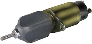 Stoppsolenoid 12V, intern switch, utgått - 1