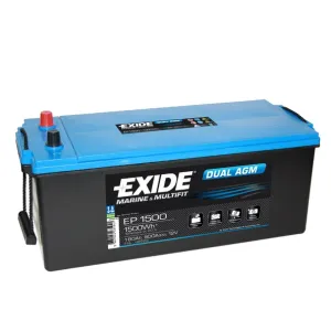 Batteri Exide Dual AGM 12V 180Ah 900CCA - 1