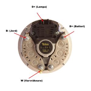 Generator 12V 80A, original Mahle - 2