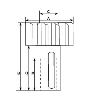 Pinion Bosch 11kugg (långa axeln) - 2