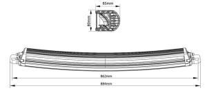 LED Lightbar 180W 32tum - 2