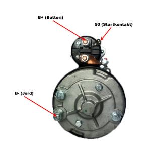Startmotor 12V 2.8kW 10 kuggar CW - 2
