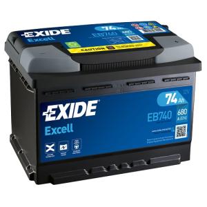 Batteri 12V 74Ah 680CCA Exide - 1