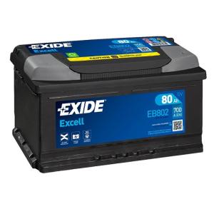 Batteri 12V 80Ah, 700CCA Exide - 1