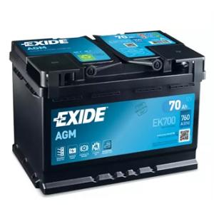 Batteri AGM 12V 70Ah 760CCA Exide - 1
