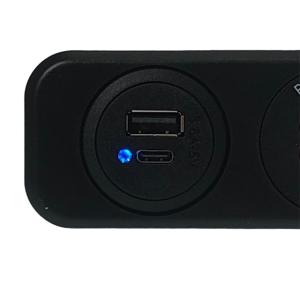 Uttag för infälld montering USB-A, USB-C - 2