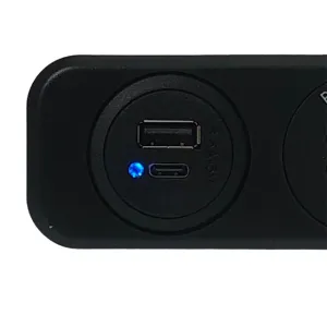 Uttag för infälld montering USB-A, USB-C - 2