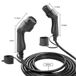 Laddkabel för elbil Typ 2 till Typ 2, 3-fas 5m - 3