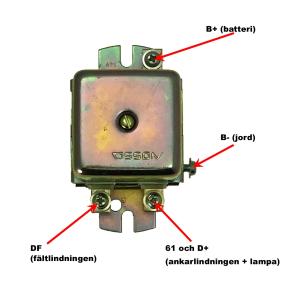 Regulator Boschutförande 12V 25A, mekanisk - 3