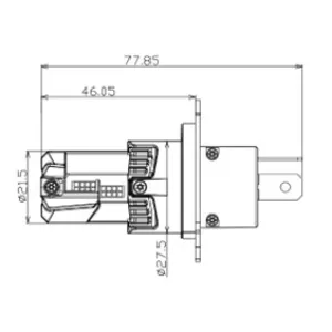 H4 LED E4 6000Lm Hel/halvljus - 2