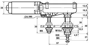 Torkarmotor 12V DOGA Universal - 2