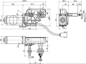 Torkarmotor 24V DOGA Universal - 2