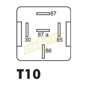 Minirelä växlande 12V 30/40A med resistor - 2