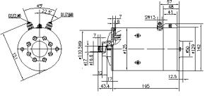 Elmotor 24V 3.0kW 2-polig, original Mahle - 2