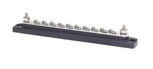 Kopplingsplint BusBar 2x20 bult svart - 1