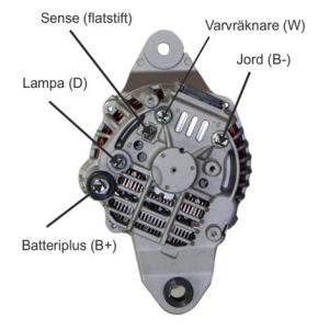 Generator 12V 115A, begagnad 3 mån garanti - 3